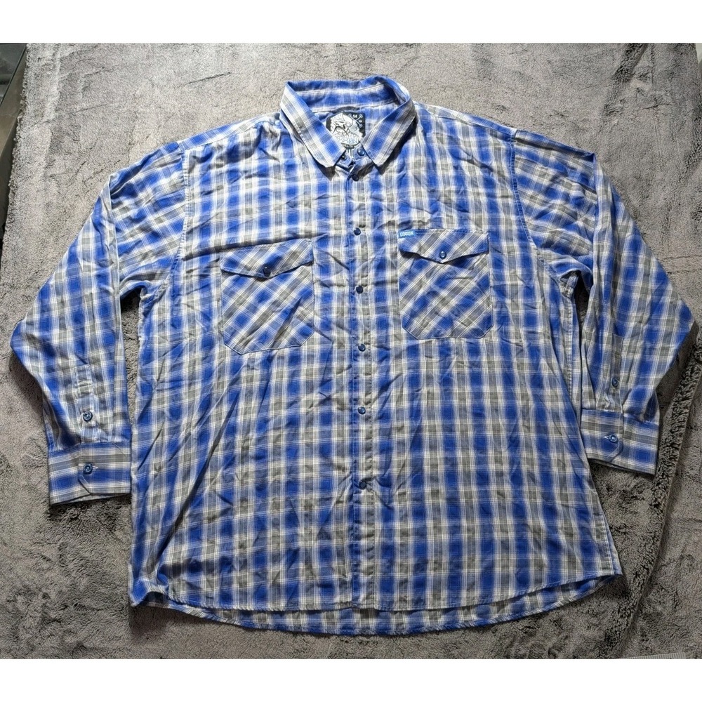 Dixxon Flannel Co Venice Long Sleeve Button Down Lightweight Shirt Men's Size 5X